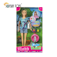 Jouet éducatif en plastique de 11.5 pouces pour filles, ensemble de jeu de simulation