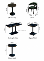 Chaise de restaurant avec structure en fer, entièrement recouverte de cuir PU, dossier et assise rembourrés, pour usage en café, vente en gros, couleur personnalisée, nouveauté