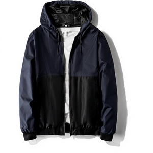 Veste coupe-vent unisexe à capuche verte et noire, coupe-vent décontracté à fermeture éclair pour l'automne, dernière collection, vente en gros, coupe-vent personnalisé avec LOGO - Product Image 6