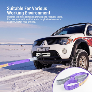 Toptan kaldırma naylon kemer kayışı 5 ton 25 ton sonsuz polyester yuvarlak kaldırma dokuma sling askı - Product Image 5