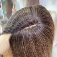 Listo para Enviar: Topper Tejido de Alta Densidad y Calidad para Aumentar el Volumen del Cabello en la Parte Superior, Fácil de Usar, Venta al por Mayor para Salones, Suministro Estable