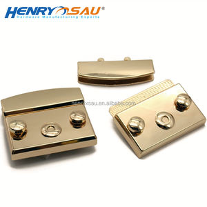 Sac à main en alliage doré léger pour femme, Design à la mode, presse-étoupe de serrure à pression - Product Image 3