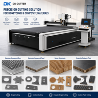 Máquina de Corte Industrial CNC con Cuchilla Oscilante para Paneles de Aluminio, Paneles de Nomex, Paneles Compuestos y Materiales Aeroespaciales