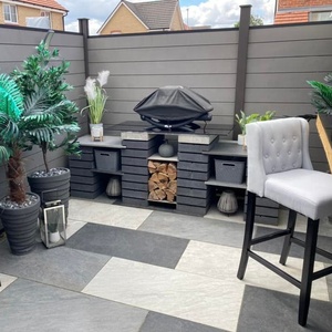 Tấm Chắn Hàng Rào Lắp Ráp Dễ Dàng Tấm Chắn An Ninh Ranh Giới Hàng Rào Vườn Wpc Tấm Chắn Riêng Tư Tổng Hợp Tấm Chắn Tường - Product Image 5