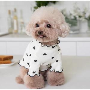 จั๊มสูทขนแกะขอบคลื่นสี่ขาสำหรับสุนัขและแมวสไตล์คลาสสิกเสื้อแจ็คเก็ตและชุดนอนสุนัข2025 - Product Image 2