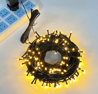 Guirlande lumineuse LED de Noël verte de 30 m, guirlande féerique extérieure imperméable, lumière de Noël pour les fêtes