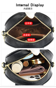 Wholesale Fashion Trendy Round Handbags Ladies PU Leather Pattern <b>Bag</b> Young Lady Round Purses <b>Bags</b> - Product Image 6