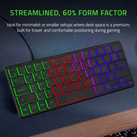 Clavier filaire rétroéclairé 3 couleurs, nouvelle arrivée, livraison directe d'usine, mini clavier compact pour le bureau et les jeux