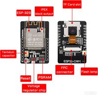 Modul Kamera WiFi + BT ESP32-CAM 4M PSRAM Papan Pengembangan CPU Dual-core 32-bit dengan Modul Kamera OV2640 2MP Mendukung Gambar