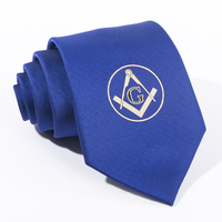 Cravate Maçonnique de Luxe Décontractée Personnalisée OEM par le Fabricant, Dernier Design, en Polyester, Ensemble RunLin RL-M01, Cadeau Écologique