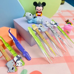 <span class=keywords><strong>Pinzas</strong></span> de Metal de dibujos animados cinta adhesiva Collage herramienta rizador de pestañas con Clip de diamante - Product Image 3