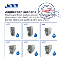 Module EDI de traitement de l'eau en stock, haute efficacité, 100L/heure, faible consommation, haute teneur en sel, certifié CE ISO, direct usine