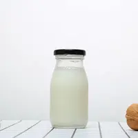 250มิลลิลิตรที่ขายดีที่สุดที่มีคุณภาพดีล้างขวดนมแก้วที่มีฝาปิดโลหะสำหรับใช้ในบ้าน