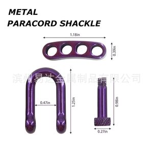 Hebilla de Bloqueo de Acero Inoxidable Tipo D Xinming de 5 mm, Multicolor, Equipo de Supervivencia para Exteriores - Product Image 3