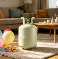 Tanque de Gas Compacto de 4.5L con Boquilla Ergonómica para Arcos de Globos y Decoraciones de Fiesta
