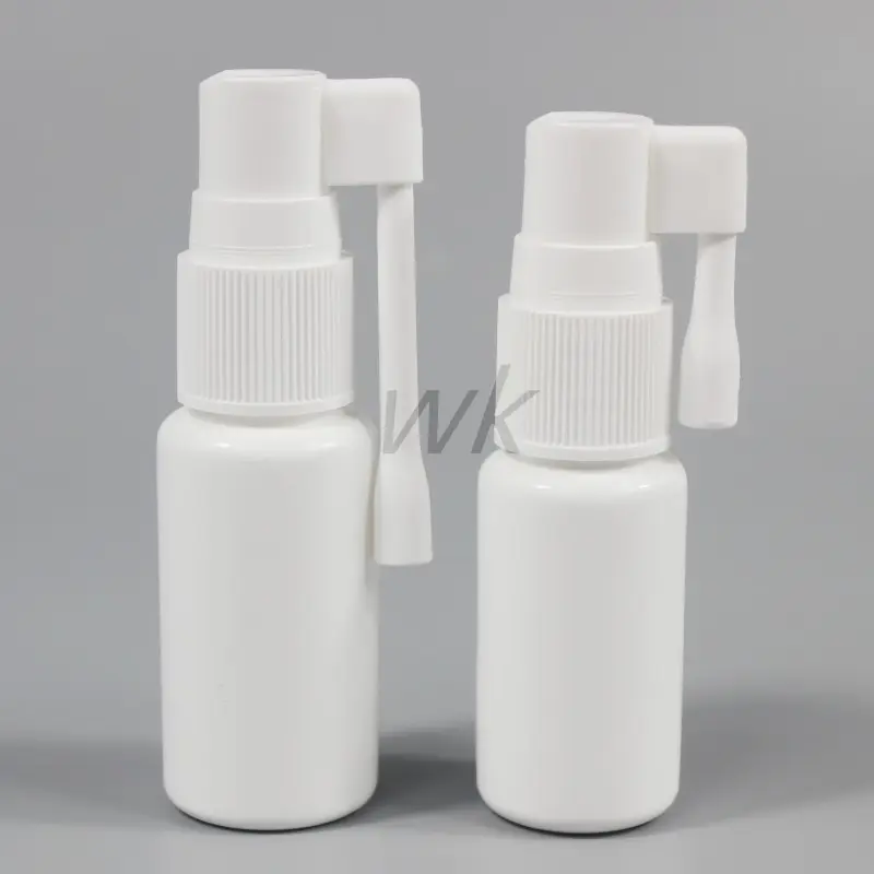 Medizinische 20ml 30ml HDPE Medical Oral Throat Sprüh flasche mit langer Düse