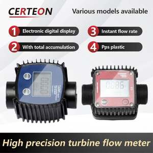 Compact batterij aangedreven PPS kunststof apparaat voor diesel met ±1% nauwkeurigheid debietmeter - Product Image 2