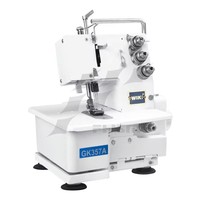 Machine à coudre surjeteuse domestique haute vitesse FN2-4D de haute qualité avec moteur intégré, adaptée pour surjeter les fibres chimiques