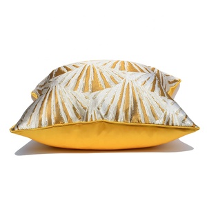 Tùy chỉnh Jacquard gối Bìa Vàng Seashell mô hình | trang trí đệm trường hợp | dịch vụ OEM & mẫu miễn phí - Product Image 4