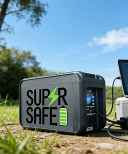 Station d'alimentation portable SUPER 1000W/2000W, générateur solaire, batterie portable pour le camping en plein air, le camping-car, la maison, les situations d'urgence, hors réseau - Product Image 1