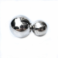 Sphère creuse en acier inoxydable SS304 de 80 mm, polie miroir, grande boule métallique creuse