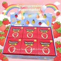 Bestseller transfrontalier : Jouet anti-stress TPR réaliste en forme de fraise, à rebond lent, extra-large