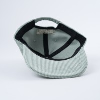 Gorras de 5 Paneles con Visera Plana de Tela de Pana Sin Estructura con Logotipo Bordado Personalizado