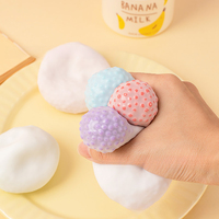 Balle à presser ultra-fine blanche moulable, douce, en Mochi, faite à la main, anti-stress, jouet sensoriel pour soulager le stress, vente en gros