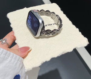 <span class=keywords><strong>Bracelet</strong></span> de montre VILO en acier inoxydable de luxe pour smartwatch 40/41/44/45 mm, réglable, étanche, <span class=keywords><strong>bracelet</strong></span> pour <span class=keywords><strong>femme</strong></span> - Product Image 2