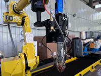Machine de soudage robotisée de revêtement additif au laser de 6 kW pour le durcissement, le trempe et la résistance à l'usure des arbres d'engrenage, nouvelle