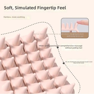 Hair washing and <b>massage</b> comb for men and women's scalp, hair washing brush without damaging hair, deep cleaning and anti itchin - Product Image 2