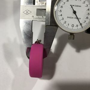 Llavero de disco de hockey de goma mini, llaveros de disco de hockey de silicona o goma con impresión de logotipo - Product Image 5