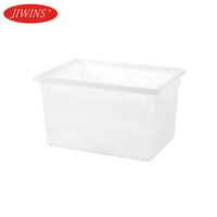 JIWINS Commerciële Koelkast Opbergbox 18L Transparant PC Materiaal Ladekast Type Keuken Fruit Groente Opbergbox