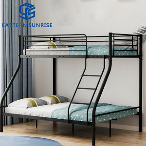 Металлическая двухъярусная кровать с наклонной лестницей для 3 человек - Product Image 2