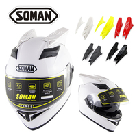 Casques de moto, couleurs rouge, jaune, rose, noir, à la mode, nouveauté, décoration, personnalité et Cool, 1 pièce