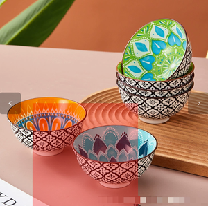 Juego de Vajilla de Cerámica de Alta Calidad con Logotipo Personalizado al por Mayor, Estilo Bohemio, con Caja de Regalo para el Hogar y Restaurantes - Product Image 4