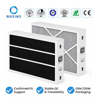 Filtre à air HVAC MERV 16 20x25x5 de remplacement compatible avec le système de fournaise Lennox X6675 HCC20-28 HCF20-16