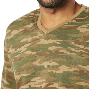 T-shirt d'entraînement en coton tricoté personnalisé unisexe, couleurs personnalisées, camouflage, manches courtes, coupe régulière, motif 3D, séchage rapide - Product Image 6