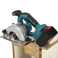 Scie circulaire électrique 125 mm pour style sans balais, batterie au lithium, portable, travail du bois, machine de découpe industrielle à charge