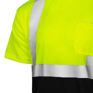 Camiseta Polo de Alta Visibilidad para Hombre, 100% Poliéster, Certificación ANSI/ISEA 107, Ropa de Trabajo Reflectante para Trabajadores Industriales - Product Image 4