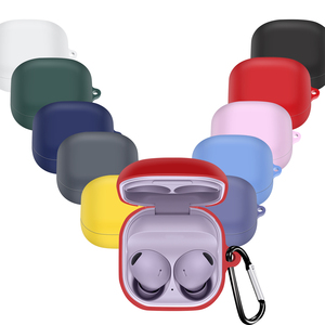 Housse de protection pour écouteurs pour <span class=keywords><strong>Samsung</strong></span> pour Galaxy <span class=keywords><strong>Buds</strong></span> <span class=keywords><strong>2</strong></span> / <span class=keywords><strong>Buds</strong></span> Live / <span class=keywords><strong>Buds</strong></span> <span class=keywords><strong>Pro</strong></span> / <span class=keywords><strong>Buds</strong></span> FE housse de charge avec crochet - Product Image 1