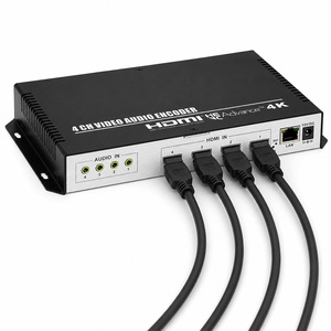 Codificador de Video ORIVISION de 4 Canales H.265, Codificador HDMI a IP 4K con Pantalla OLED de Baja Latencia SRT para Transmisión en Vivo para Iglesias, <span class=keywords><strong>IPTV</strong></span> - Product Image 2