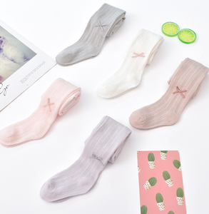 Medias de Punto para Bebés Niñas, Estilo Veraniego, Transpirables, Tipo Pantimedias de Red, con Tobillera, Estilo Casual - Product Image 1