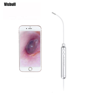 Endoscope pour enlever le cérumen <span class=keywords><strong>Otoscope</strong></span> Outils pour enlever le cérumen avec caméra FHD 1080P 6 lumières LED Nettoyeur d'oreille connecté sans fil - Product Image 3