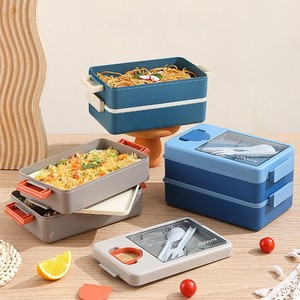 Fiambrera de plástico para cocina, fiambrera escolar con divisor - Product Image 3