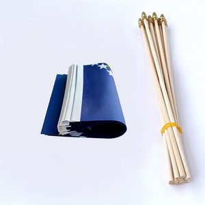 Banderas Pequeñas de <span class=keywords><strong>Bosnia</strong></span> y Herzegovina, Mini Banderas de Mano, Artículos de Decoración para Fiestas y Desfiles - Product Image 3