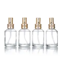 30ml 1oz Perfume Thick Glass Tall Spray Bottled Gold Atomizers 1