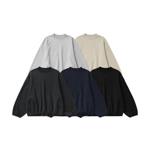 Flame all-in-one velvet short sweatshirt 2026 spring/autumn and winter fashion brand 325G plush loose round-neck <b>top</b> - Product Image 3