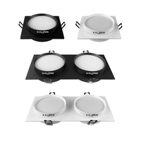 Promotion : Support de lampe LED GX53 double tête personnalisé, 5W, 7W, 9W, pour spots de plafond encastrés carrés GX53