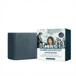 Jabón en Barra Sólido Natural para Hombre OEM con <span class=keywords><strong>Aceite</strong></span> <span class=keywords><strong>de</strong></span> <span class=keywords><strong>Coco</strong></span>, <span class=keywords><strong>Aceite</strong></span> <span class=keywords><strong>de</strong></span> Oliva, Extractos <span class=keywords><strong>de</strong></span> Romero y Árbol <span class=keywords><strong>de</strong></span> Té - Product Image 1